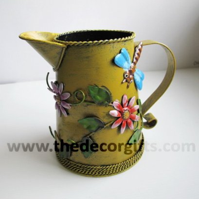 เหยือกสังกะสี สไตล์วินเทจ (เหลืองมัสตาด)