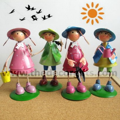 ตุ๊กตาสังกะสี ชาวสวน The Gardeners (4 ตัว)