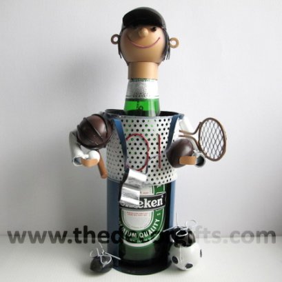 หุ่นเหล็ก วางขวดเหล้าเบียร์ Colorful Set (Balls Sports)