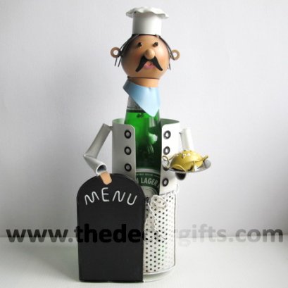 หุ่นเหล็ก วางขวดเหล้าเบียร์ Colorful Set (พ่อครัว)