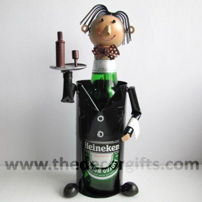 หุ่นเหล็กวางขวดเหล้าเบียร์ Colorful Set (พนักงานเสิร์ฟ)