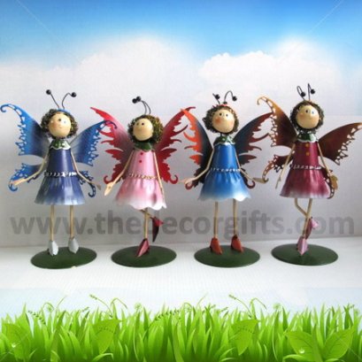 ตุ๊กตาสังกะสี นางฟ้าติดปีก (4 ตัว) ขนาดกลาง