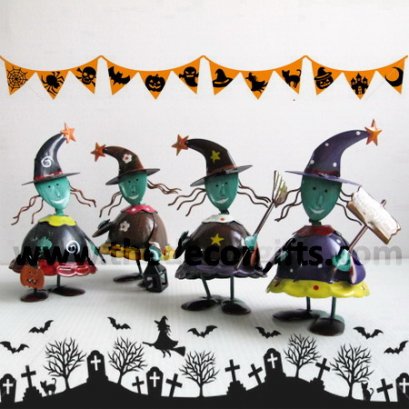 ตุ๊กตาสังกะสี Halloween Set (4 ตัว) ขนาดเล็ก
