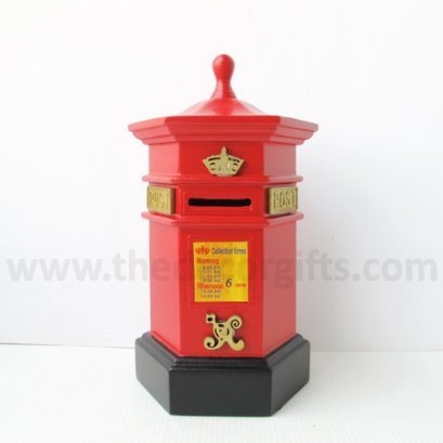 กระปุกออมสิน ตู้ไปรษณีย์โบราณ งานไม้อย่างดี