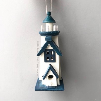 ประภาคารไม้เชือกห้อย (ครีม/กรมท่า) แนวทะเล (ลาย A : Body สีพื้น)