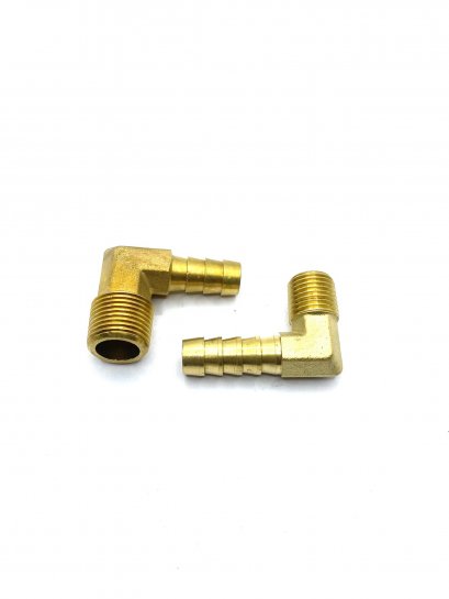 Brass Male Hose Barbed Elbow