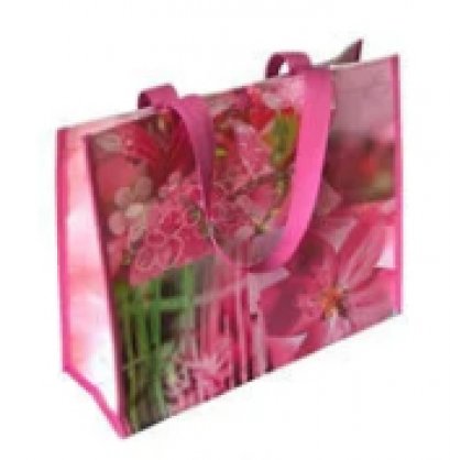 กระเป๋าผ้ากระสอบพลาสติกสาน