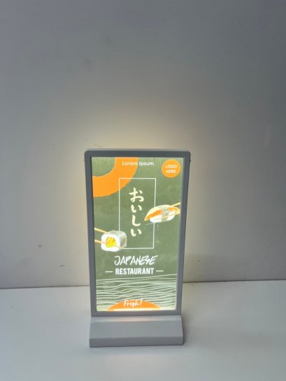 Menu light sign size 11 x 21cm