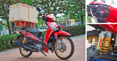 แต่งคลีนๆใสๆ...ทำไมจะใช้งานไม่ได้!!! Yamaha FINN by เป๋าฮื้อ รับไดท์สีล้อ