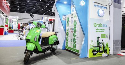 H SEM โชว์ระบบ EV Bike Ecosystem พร้อมกับรถมอเตอร์ไซค์ไฟฟ้า Grab EV