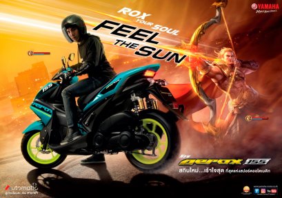 New YAMAHA AEROX 155 สกินใหม่...สุดเร้าใจ ยามาฮ่า แอร็อกซ์ 155 ใหม่ ที่สุด...แห่งสปอร์ตออโตเมติกระดับ MVP
