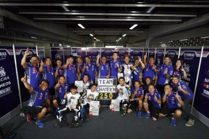 ยามาฮ่า ไทยแลนด์ เรซซิ่งทีม คว้าดับเบิ้ลวิน-โพเดี้ยม แสตมป์-อภิวัฒน์ ครองบัลลังค์แชมป์ Asia Production 250 cc. 