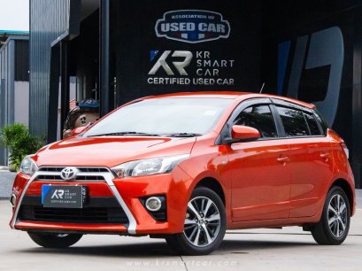 Toyota Yaris 1.2E AT สีส้ม ปี2016