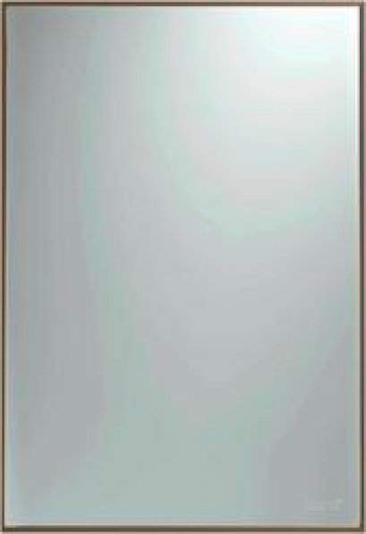 MC202 กระจกกรอบอะลูมิเนียม สีบรอนซ์ทอง (เล็ก) 500 x 700 มม.