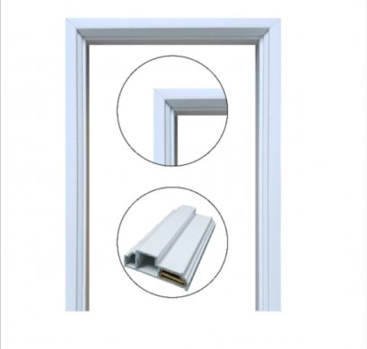 วงกบไม้สังเคราะห์แชมป์ 80x200 สีขาว