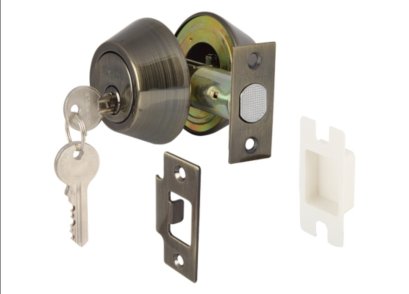 กุญแจลิ้นตายทองเหลืองรมดำ HAFELE 911.64.230