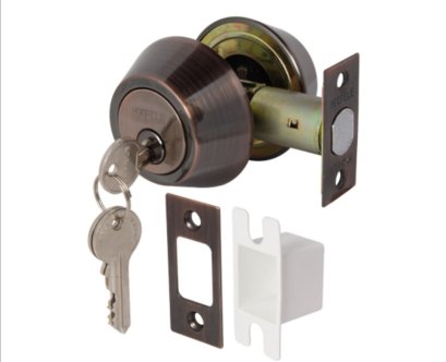 กุญแจลิ้นตายทองแดงรมดำ HAFELE 911.64.231