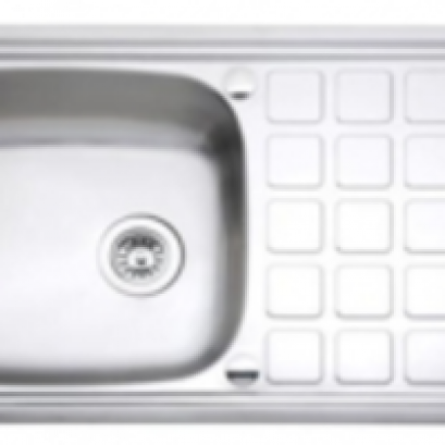 อ่างซิงค์สเตนเลส 1 หลุม สะดือ B PREMA PM841SD2B