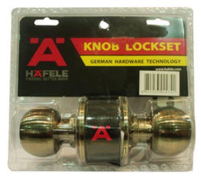 ลูกบิดห้องน้ำทองเหลืองรมดำ 911.64.222 HAFELE