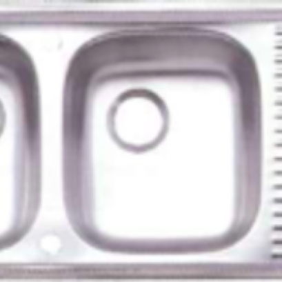 อ่างซิงค์สเตนเลส 2 หลุม สะดือ B PREMA PM801TD2B