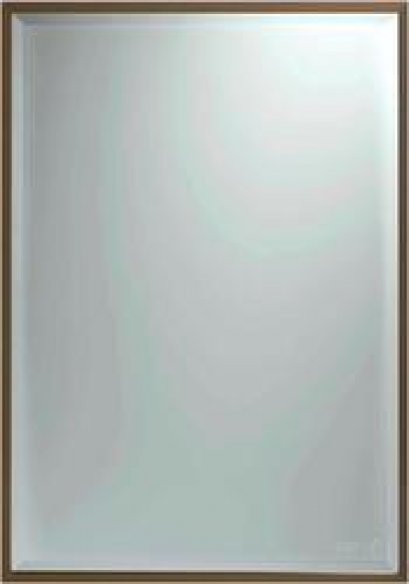 MC204 กระจกกรอบอะลูมิเนียม สีบอรนซ์ทอง ( ใหญ่ ) 500 x 700 มม.