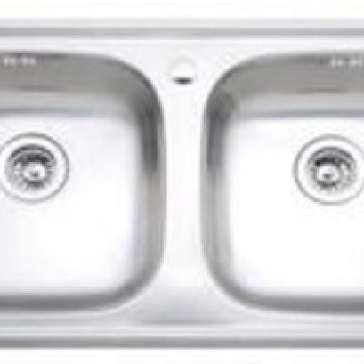 อ่างซิงค์สเตนเลส 2 หลุม สะดือ B PREMA PM841T1B