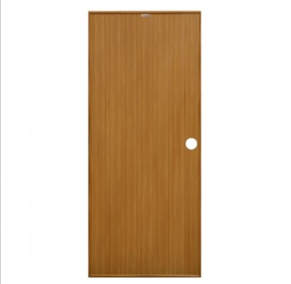 ประตูแชมป์ 70x180 P1 ลายไม้สักทอง(เจาะ)