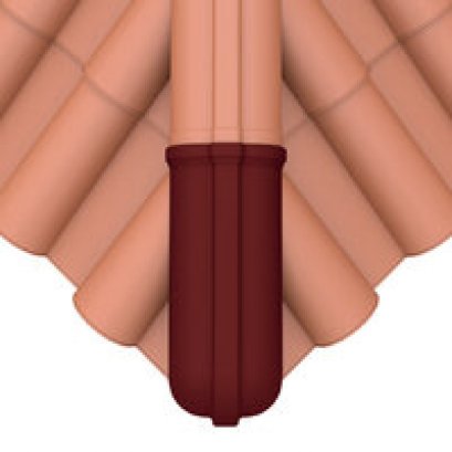 ครอบปิดปลายตะเข้สัน ดินเผา เอสซีจี รุ่นเทอราคอตตา สีพามิลล่า