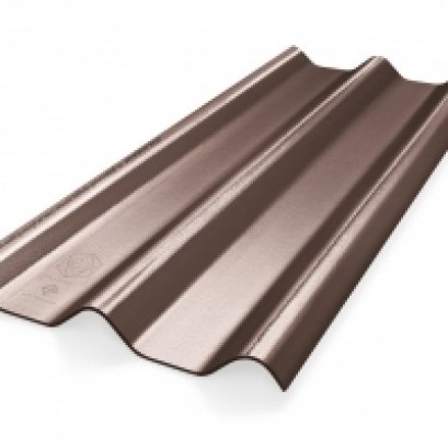 หลังคาไฟเบอร์ซีเมนต์ เอสซีจี รุ่น ลอนคู่ ไฮบริด 50x150x0.55 น้ำตาลประกายมุก