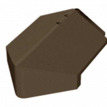 กระเบื้องครอบปิดปลายตะเข้คอนกรีต เอสซีจี รุ่น นิวสไตล์ โมเดิร์น X-Shield HeatBLOCK สีบราวน์แอช