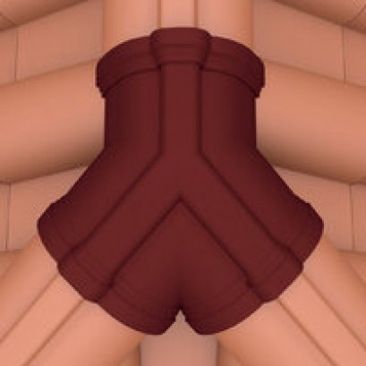 ครอบ 3 ทาง ดินเผา เอสซีจี รุ่นเทอราคอตตา สีพามิลล่า