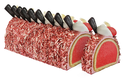 Bud's Ice Cream Cake Roll Raspberry Sherbet (2 Lb.)