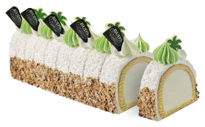 Bud's Ice Cream Cake Roll Young Coconut (2 Lb.)