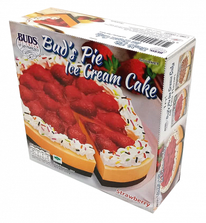 Bud's Pie Ice Cream Cake Strawberry