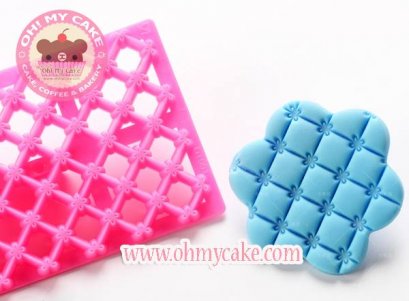 แผ่นกดลาย14 (ตารางรูปดอกไม้)