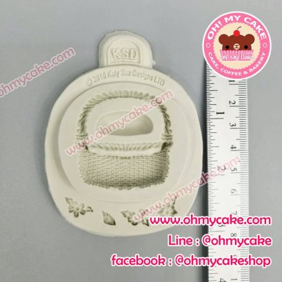 แม่พิมพ์ซิลิโคนตะกร้าดอกไม้