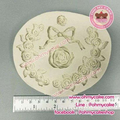 แม่พิมพ์ซิลิโคนดอกกุหลาบโค้ง