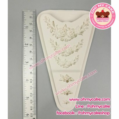 แม่พิมพ์ซิลิโคนดอกไม้พร้อมใบ