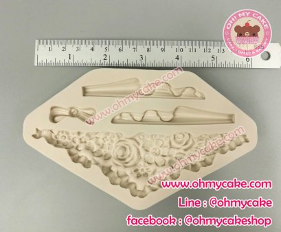 แม่พิมพ์ซิลิโคนระย้าลายดอกไม้