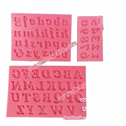 ซิลิโคนโมลอักษรภาษาอังกฤษ A-Z 01