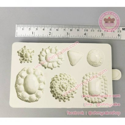 แม่พิมพ์ซิลิโคนเพชรคละแบบ