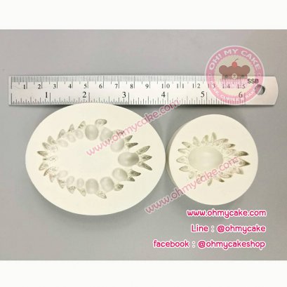 แม่พิมพ์ซิลิโคนรูปเพชร 2 แบบ