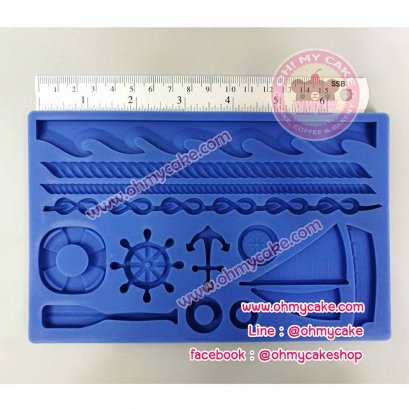 ซิลิโคนโมลรูปเชือกและสมอ