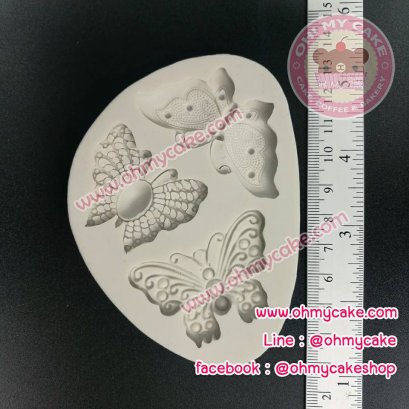 ซิลิโคนโมลรูปผีเสื้อ 3 แบบ 01