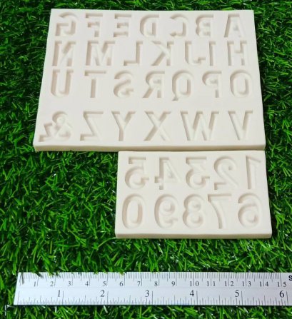 ซิลิโคนโมลอักษรภาษาอังกฤษ A-Z 06