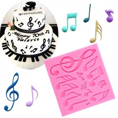 แม่พิมพ์ซิลิโคนตัวโน๊ตดนตรี