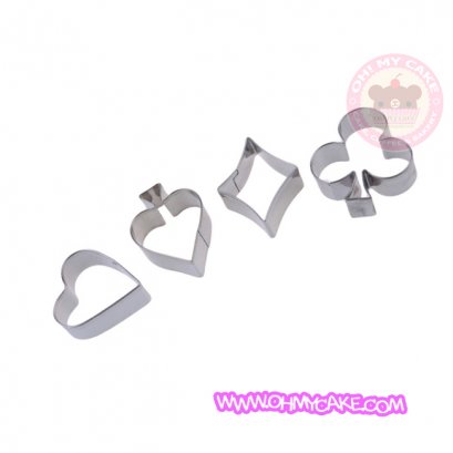 ตัวตัดสแตนเลสรูปดอกไพ่