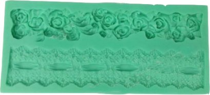 ซิลิโคนโมลดอกกุหลาบและผ้าลายลูกไม้