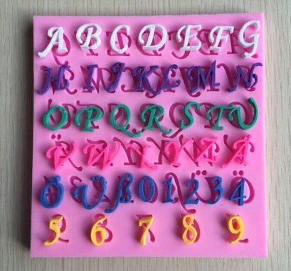 ซิลิโคนโมลอักษรภาษาอังกฤษ A-Z 05