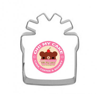 ตัวตัดสแตนเลสรูปกล่องของขวัญเล็ก